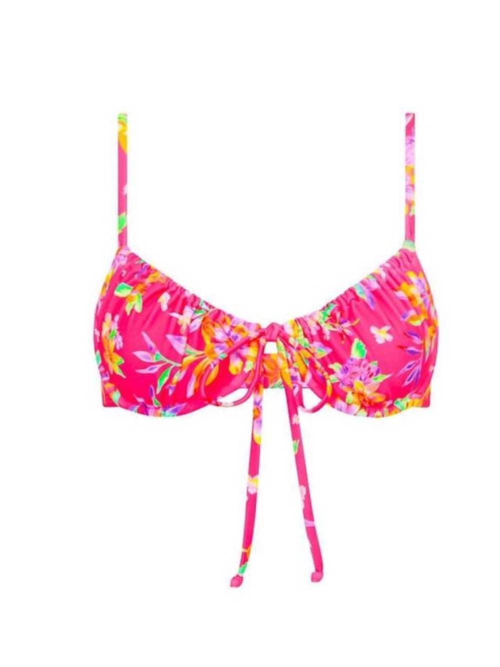 Kulani Kinis Viva Dreama Floral Ruched Bikini Top